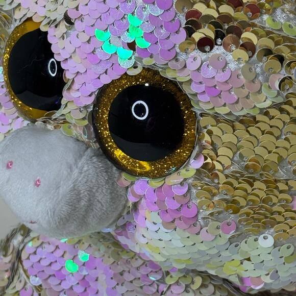 Ty Fantasia Unicorn Flippable Sequin Plush Backpack - Picture 5 of 9